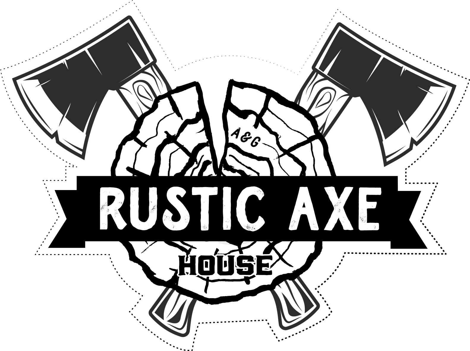 Rustic Axe House Logo